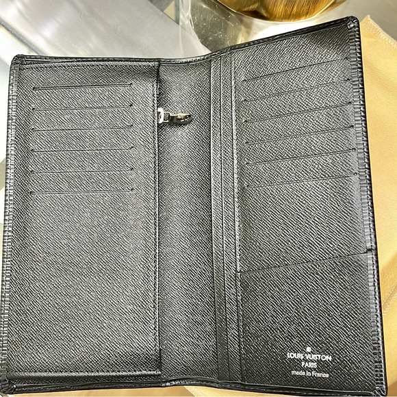 LOUIS VUITTON - NIB Brazza Black Epi Leather Long Wallet - Picture 4 of 8